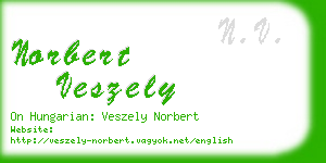 norbert veszely business card